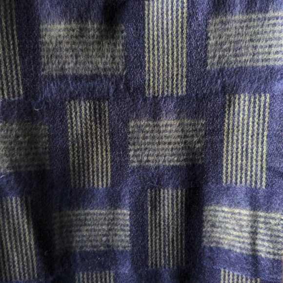 Lightweight Blue and Green Geometric Dress Scarf - Picture 3 of 4